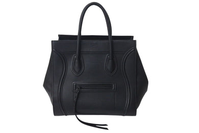 CELINE セリーヌ ハンドバッグ ラゲージ ファントム トートバッグ レザー 169953 ブラック 美品 中古 4c072727