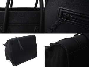 CELINE セリーヌ ハンドバッグ ラゲージ ファントム トートバッグ レザー 169953 ブラック 美品 中古 4c072727