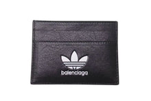 Load image into Gallery viewer, 新品未使用 BALENCIAGA × ADIDAS バレンシアガ アディダス カードケース 721895 ラムスキン ブラック 中古 4c072733