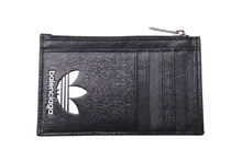 Load image into Gallery viewer, 新品未使用 BALENCIAGA × ADIDAS バレンシアガ アディダス カードケース コインケース 721896 ラムスキン ブラック 中古 4c072734