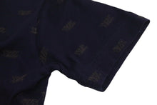 画像をギャラリービューアに読み込む, LOUIS VUITTON ルイヴィトン LVロゴ 半袖Tシャツ チビT RM071K MKJR99JBD コットン ネイビー ブラウン サイズ3 美品 中古 4c072748