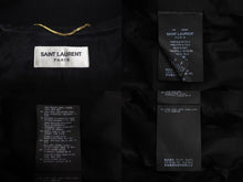 画像をギャラリービューアに読み込む, SAINT LAURENT PARIS サンローランパリ テディジャケット スタジャン 376283 ブラック ホワイト サイズ160/84Y 美品 中古 4c072749