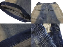 画像をギャラリービューアに読み込む, Rick Owense リックオウエンス DRKSHHDW ダークシャドウ ダブルカーゴジャンボベラロングデニムパンツ ブルー サイズ40 美品 中古 4c072754