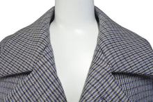 画像をギャラリービューアに読み込む, AURALEE オーラリー ダブルフェイスチェックステインカラー ロングコート A9AC01BN ウール ライトブルー サイズ4 美品 中古 4c072755