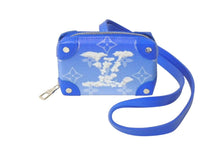 画像をギャラリービューアに読み込む, 新品同様 LOUIS VUITTON ルイヴィトン M45440 ソフトトランク ネックレス ウォレット モノグラムクラウズ ヴァージル ブルー 中古 4c072762