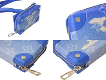 画像をギャラリービューアに読み込む, 新品同様 LOUIS VUITTON ルイヴィトン M45440 ソフトトランク ネックレス ウォレット モノグラムクラウズ ヴァージル ブルー 中古 4c072762
