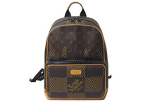 画像をギャラリービューアに読み込む, 極美品 LOUIS VUITTON ルイヴィトン NIGO バックパック N40380 モノグラム ダミエ ジャイアント LVスクエアード 中古 4c072768