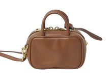 Load image into Gallery viewer, 極美品 MIUMIU ミュウミュウ ハンドバッグ マイクロバッグ ショルダーバッグ 5NR020 レザー ブラウン ゴールド金具 中古 4c072773