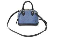 画像をギャラリービューアに読み込む, LOUISVUITTON ルイヴィトン ハンドバッグ ショルダーバッグ エピ デニム アルマBB エピレザー デニムブルー SN4162 美品 中古 4c072774