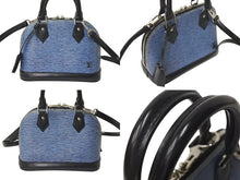 画像をギャラリービューアに読み込む, LOUISVUITTON ルイヴィトン ハンドバッグ ショルダーバッグ エピ デニム アルマBB エピレザー デニムブルー SN4162 美品 中古 4c072774