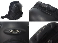 画像をギャラリービューアに読み込む, OAKLEY オークリー ATOMIC BOMB アトミックボム リュックサック バックパック ポリエステル ブラック シルバー金具 美品 中古 4c072777