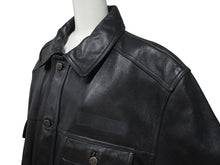 画像をギャラリービューアに読み込む, JORDAN ジョーダン TWO 3 VINTAGE LEATHER JACKET ツースリー ビンテージ レザージャケット ブラック サイズ L 美品 中古 4c072781