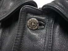 画像をギャラリービューアに読み込む, JORDAN ジョーダン TWO 3 VINTAGE LEATHER JACKET ツースリー ビンテージ レザージャケット ブラック サイズ L 美品 中古 4c072781