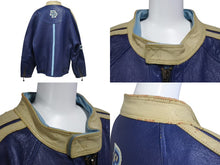 画像をギャラリービューアに読み込む, pellepelle ペレペレ レザージャケット サイズ42 刺繍デザイン ブルー ホワイト ヴィンテージ 美品 中古 4c072784