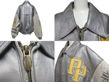 画像をギャラリービューアに読み込む, pellepelle ペレペレ レザージャケット サイズ46 刺繍デザイン シルバー ホワイト ヴィンテージ 良品 中古 4c072792