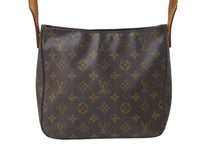 画像をギャラリービューアに読み込む, LOUIS VUITTON ルイヴィトン ルーピングMM ハンドバッグ M51146 モノグラム ゴールド金具 ブラウン 美品 中古 4c072795
