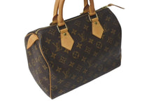 画像をギャラリービューアに読み込む, LOUIS VUITTON ルイヴィトン スピーディ25 ハンドバッグ M41109 モノグラム PVC レザー ゴールド金具 ブラウン 美品 中古 4c072796