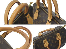 画像をギャラリービューアに読み込む, LOUIS VUITTON ルイヴィトン スピーディ25 ハンドバッグ M41109 モノグラム PVC レザー ゴールド金具 ブラウン 美品 中古 4c072796