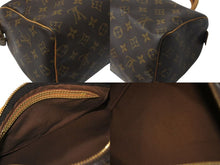 画像をギャラリービューアに読み込む, LOUIS VUITTON ルイヴィトン スピーディ25 ハンドバッグ M41109 モノグラム PVC レザー ゴールド金具 ブラウン 美品 中古 4c072796