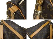 画像をギャラリービューアに読み込む, LOUIS VUITTON ルイヴィトン キーポル バンドリエール 50 ボストンバッグ PVC ヌメ革 M41416 美品 中古 4c072797