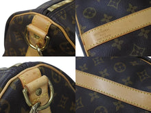 画像をギャラリービューアに読み込む, LOUIS VUITTON ルイヴィトン キーポル バンドリエール 50 ボストンバッグ PVC ヌメ革 M41416 美品 中古 4c072799