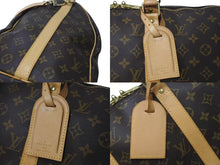 画像をギャラリービューアに読み込む, LOUIS VUITTON ルイヴィトン キーポル バンドリエール 50 ボストンバッグ PVC ヌメ革 M41416 美品 中古 4c072799