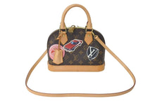 画像をギャラリービューアに読み込む, LOUIS VUITTON ルイヴィトン アルマBB ワールドツアーステッカー ハンドバッグ M43230 ショルダー 2WAY モノグラムキャンバス 美品 中古 4c072802