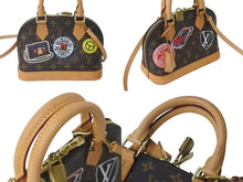 画像をギャラリービューアに読み込む, LOUIS VUITTON ルイヴィトン アルマBB ワールドツアーステッカー ハンドバッグ M43230 ショルダー 2WAY モノグラムキャンバス 美品 中古 4c072802