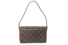 画像をギャラリービューアに読み込む, LOUIS VUITTON ルイヴィトン ハンドバッグ レシタル モノグラムキャンバス M51900 ゴールド金具 ブラウン 美品 中古 4c072803