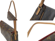 画像をギャラリービューアに読み込む, LOUIS VUITTON ルイヴィトン ハンドバッグ レシタル モノグラムキャンバス M51900 ゴールド金具 ブラウン 美品 中古 4c072803