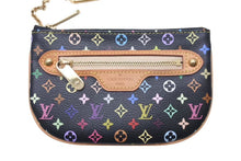 画像をギャラリービューアに読み込む, 新品未使用 LOUISVUITTON ルイヴィトン ポシェットMM 小銭入れ コインケース M60031 ブラック マルチカラー 中古 4c072805