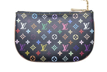 画像をギャラリービューアに読み込む, 新品未使用 LOUISVUITTON ルイヴィトン ポシェットMM 小銭入れ コインケース M60031 ブラック マルチカラー 中古 4c072805