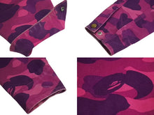 Load image into Gallery viewer, A BATHING APE × CARHARTT アベイシングエイプ カーハート デトロイトジャケット パープル サイズM 美品 中古 4c072809