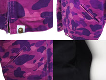 Load image into Gallery viewer, A BATHING APE × CARHARTT アベイシングエイプ カーハート デトロイトジャケット パープル サイズM 美品 中古 4c072809