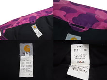 Load image into Gallery viewer, A BATHING APE × CARHARTT アベイシングエイプ カーハート デトロイトジャケット パープル サイズM 美品 中古 4c072809