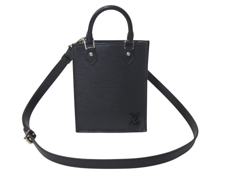 LOUIS VUITTON ルイヴィトン エピ プティット サックプラ 2WAY ショルダーバッグ M69441 ブラック レザー シルバー金具 美品 中古 4c072818