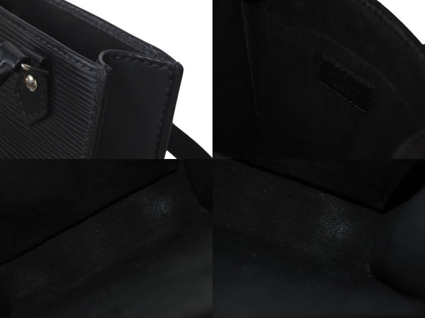 LOUIS VUITTON ルイヴィトン エピ プティット サックプラ 2WAY ショルダーバッグ M69441 ブラック レザー シルバー金具 美品 中古 4c072818