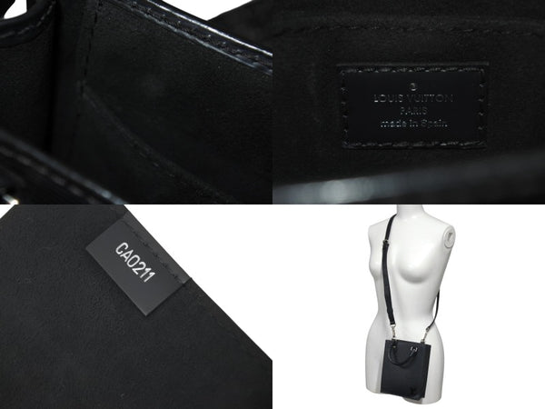 LOUIS VUITTON ルイヴィトン エピ プティット サックプラ 2WAY ショルダーバッグ M69441 ブラック レザー シルバー金具 美品 中古 4c072818