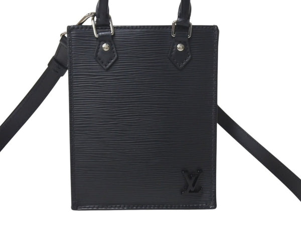 LOUIS VUITTON ルイヴィトン エピ プティット サックプラ 2WAY ショルダーバッグ M69441 ブラック レザー シルバー金具 美品 中古 4c072818