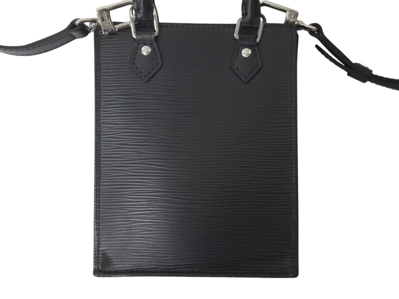 LOUIS VUITTON ルイヴィトン エピ プティット サックプラ 2WAY ショルダーバッグ M69441 ブラック レザー シルバー金具 美品 中古 4c072818
