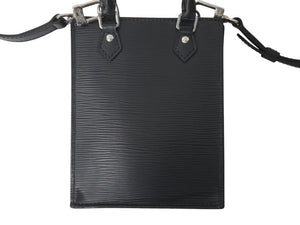 LOUIS VUITTON ルイヴィトン エピ プティット サックプラ 2WAY ショルダーバッグ M69441 ブラック レザー シルバー金具 美品 中古 4c072818
