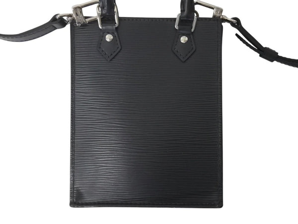 LOUIS VUITTON ルイヴィトン エピ プティット サックプラ 2WAY ショルダーバッグ M69441 ブラック レザー シルバー金具 美品 中古 4c072818