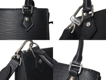 Load image into Gallery viewer, LOUIS VUITTON ルイヴィトン エピ プティット サックプラ 2WAY ショルダーバッグ M69441 ブラック レザー シルバー金具 美品 中古 4c072818
