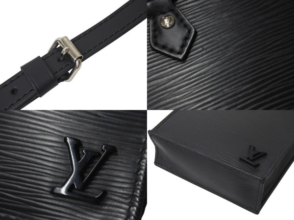 LOUIS VUITTON ルイヴィトン エピ プティット サックプラ 2WAY ショルダーバッグ M69441 ブラック レザー シルバー金具 美品 中古 4c072818