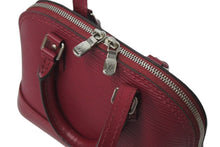 画像をギャラリービューアに読み込む, 極美品 LOUIS VUITTON ルイヴィトン エピ アルマBB 2WAY バッグ M40851 フューシャ 赤紫 ショルダーバッグ ハンドバッグ レザー シルバー金具 中古 4c072825