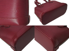 画像をギャラリービューアに読み込む, 極美品 LOUIS VUITTON ルイヴィトン エピ アルマBB 2WAY バッグ M40851 フューシャ 赤紫 ショルダーバッグ ハンドバッグ レザー シルバー金具 中古 4c072825