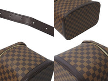 Load image into Gallery viewer, 極美品 LOUIS VUITTON ルイヴィトン ショルダーバッグ イニシャル入り オーダーメイド メイクボックス ダミエキャンバス ブラウン 中古 4c072826