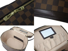 Load image into Gallery viewer, 極美品 LOUIS VUITTON ルイヴィトン ショルダーバッグ イニシャル入り オーダーメイド メイクボックス ダミエキャンバス ブラウン 中古 4c072826