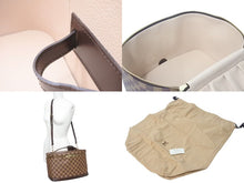 Load image into Gallery viewer, 極美品 LOUIS VUITTON ルイヴィトン ショルダーバッグ イニシャル入り オーダーメイド メイクボックス ダミエキャンバス ブラウン 中古 4c072826