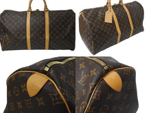 画像をギャラリービューアに読み込む, LOUIS VUITTON ルイヴィトン キーポル55 ボストンバッグ M41414 モノグラム ブラウン ゴールド金具 美品 中古 4c072833